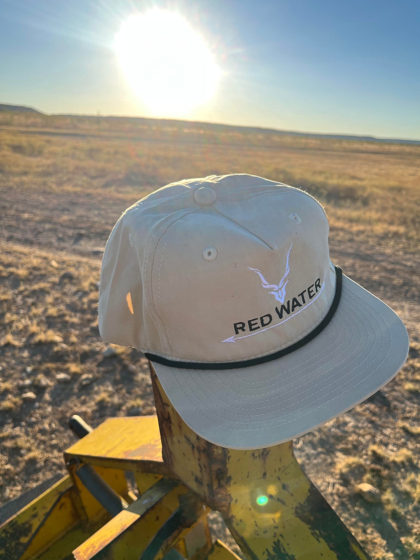 Tan/White Rope Hat Logo